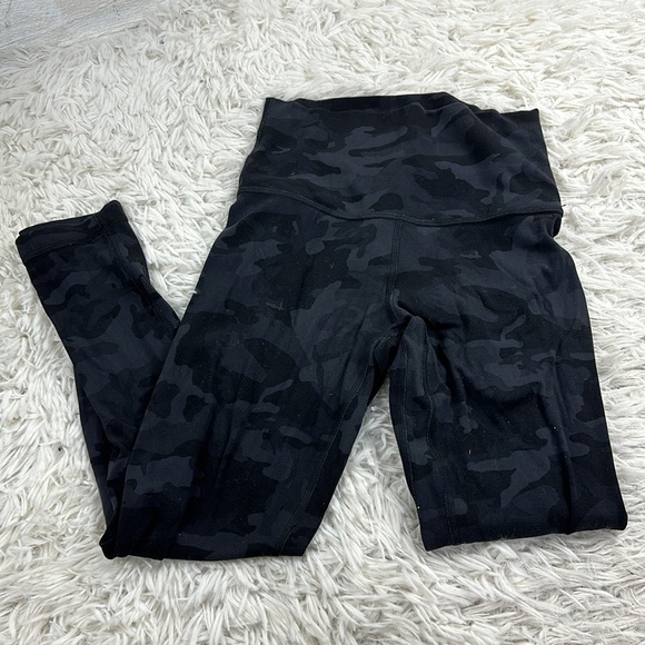 Lululemon Align Crop *21" Incognito Camo Multi Grey - Picture 1 of 5